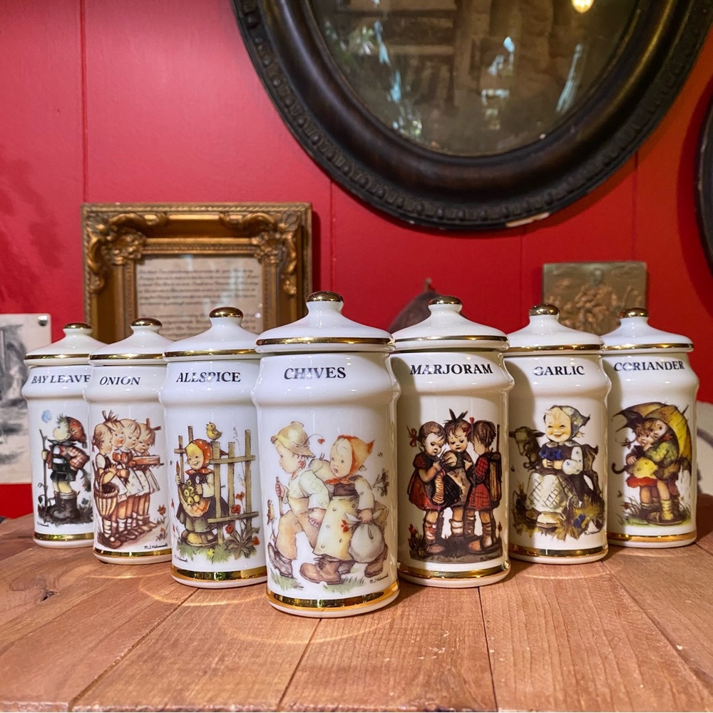 M.J. Hummel Spice Jars (Set of 7)